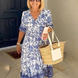 GIULIA | Elegant Floral Dress with Everyday Comfort for All Occasions