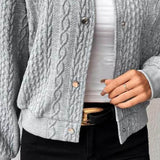 Jacquard jacket with a loose fit