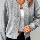 Jacquard jacket with a loose fit