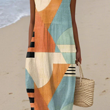 Iris - Versatile Multicolored Midi Dress
