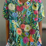 IVY | Floral Art-Print Blouse for Vibrant Everyday Style