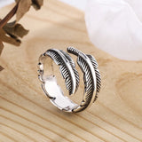 Feather of an Angel - Adjustable Memorial Ring