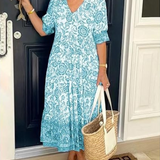 GIULIA | Elegant Floral Dress with Everyday Comfort for All Occasions