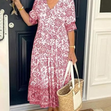 GIULIA | Elegant Floral Dress with Everyday Comfort for All Occasions