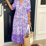 GIULIA | Elegant Floral Dress with Everyday Comfort for All Occasions