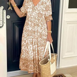 GIULIA | Elegant Floral Dress with Everyday Comfort for All Occasions