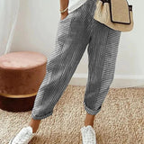 SOPHIA | Elegant in Casual Striped Pants
