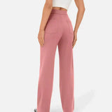 High waist casual elastic pants