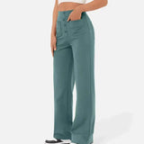 High waist casual elastic pants