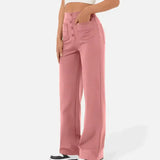 High waist casual elastic pants