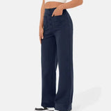 High waist casual elastic pants