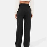 High waist casual elastic pants