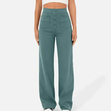 High waist casual elastic pants