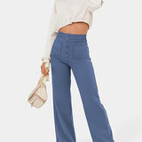 High waist casual elastic pants