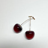 Blood Red Cherry Earrings, Y2K Jewelry, Y2K, Coquette, Lightweight, White Elephant Gift, Galentine's Party, Cute Earrings
