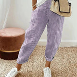 SOPHIA | Elegant in Casual Striped Pants