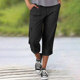 FRANCESCA | Capri Pants with Multiple Pockets and Comfortable Fit for Maximum Freedom of Movement